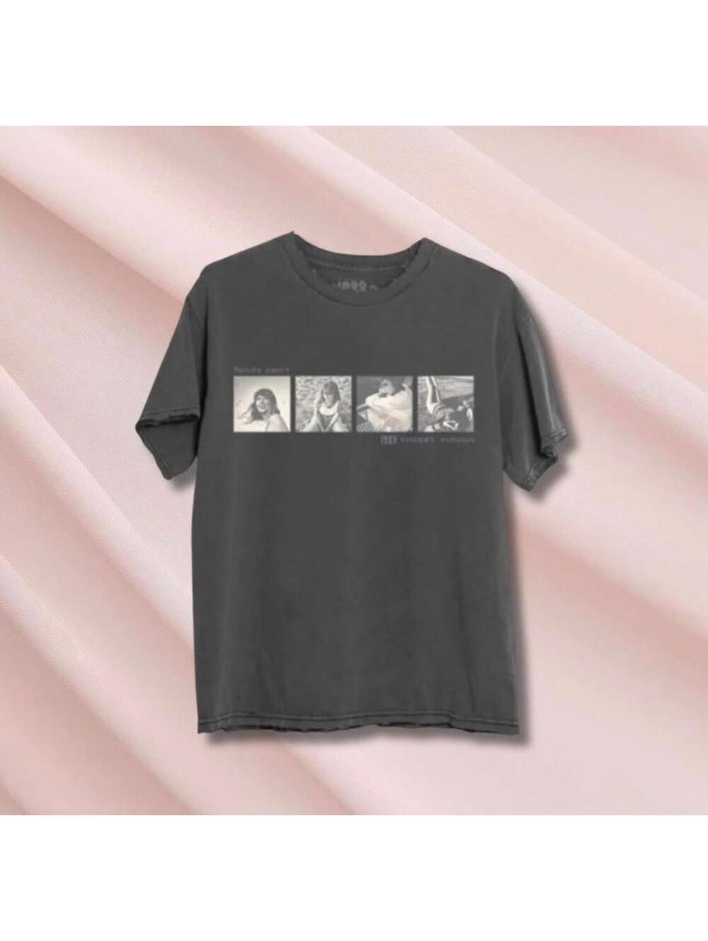 Taylor Swift 1989 (Taylor's Version) Charcoal Photo T-Shirt Small